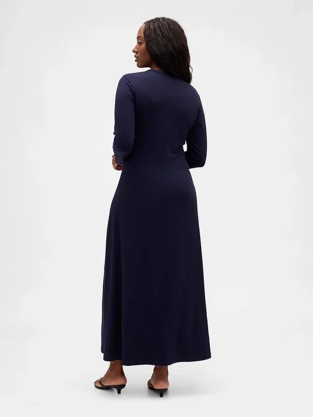 Robe longue en maille