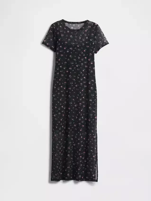 Robe longue en maille