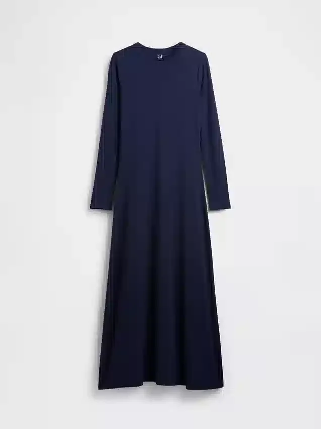 Robe longue en maille