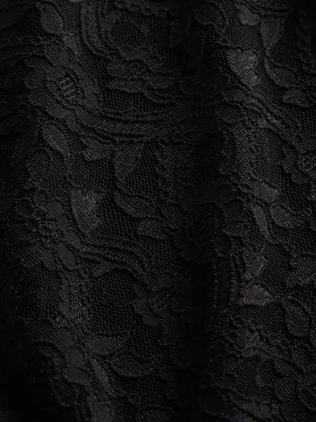 Robe longue en mélange de matières