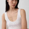 Robe longue en pointelle