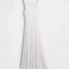 Robe longue en pointelle