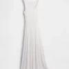 Robe longue en pointelle