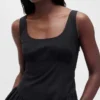 Robe longue froncée