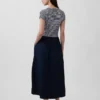 Robe longue moderne en mélange de matières