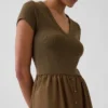 Robe longue moderne en mélange de matières