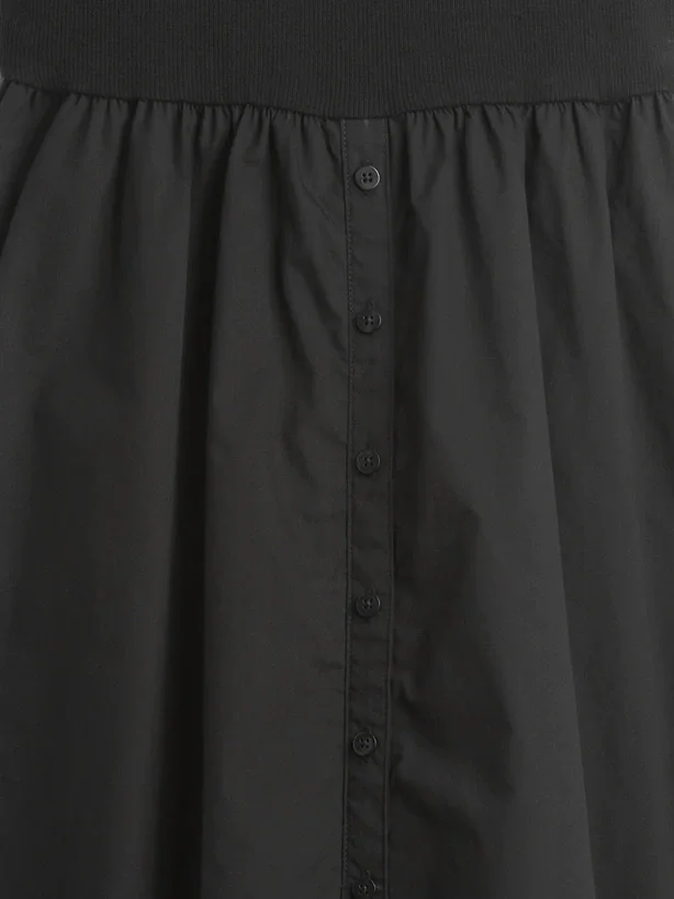 Robe longue moderne en mélange de matières