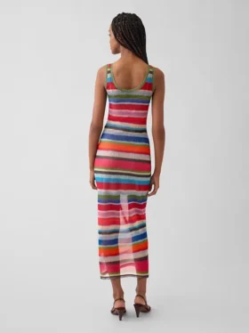 Robe longue transparente à rayures « Happy Stripe » de Gapstudio