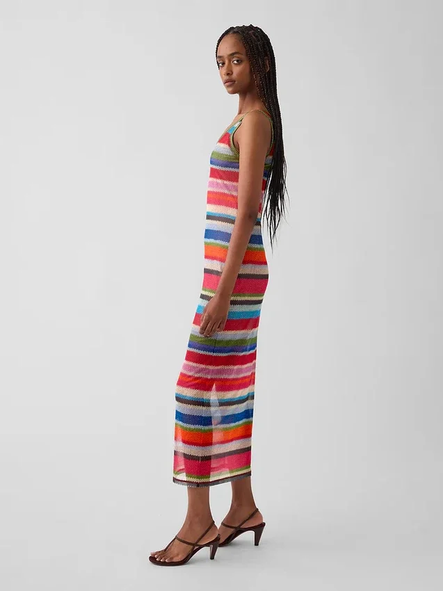 Robe longue transparente à rayures « Happy Stripe » de Gapstudio