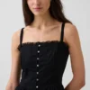 Robe longue à volants ajourés
