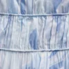 Robe longue à volants et nœud dans le dos