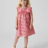 Robe marin en lin et coton à carreaux vichy pour Bébé & Enfant