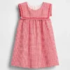 Robe marin en lin et coton à carreaux vichy pour Bébé & Enfant