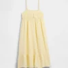 Robe mi-longue en gaze de coton pour enfant
