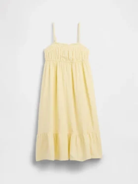 Robe mi-longue en gaze de coton pour enfant