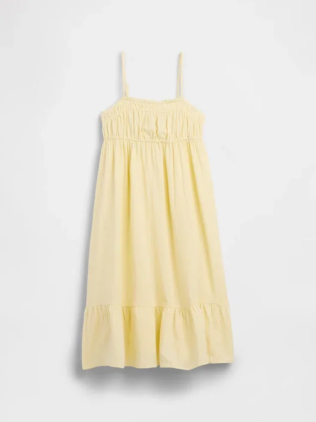 Robe mi-longue en gaze de coton pour enfant