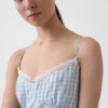 Robe mi-longue en vichy