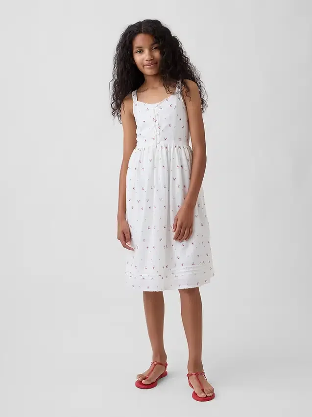 Robe mi-longue sans manches pour enfant