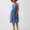 Robe mi-longue sans manches pour enfant