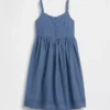 Robe mi-longue sans manches pour enfant