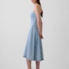 Robe midi en denim