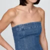 Robe midi en denim