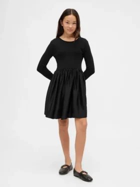 Robe moderne pour enfant en mélange de matières