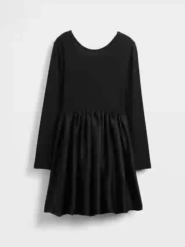 Robe moderne pour enfant en mélange de matières