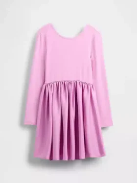 Robe moderne pour enfant en mélange de matières