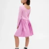 Robe moderne pour enfant en mélange de matières