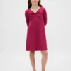 Robe à nœud en maille côtelée pour enfant