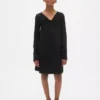 Robe à nœud en maille côtelée pour enfant