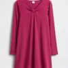 Robe à nœud en maille côtelée pour enfant