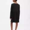 Robe à nœud en maille côtelée pour enfant