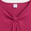 Robe à nœud en maille côtelée pour enfant