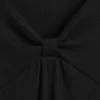 Robe à nœud en maille côtelée pour enfant