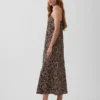 Robe nuisette mi-longue à imprimé zèbre