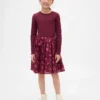 Robe pour enfant en mélange de matières