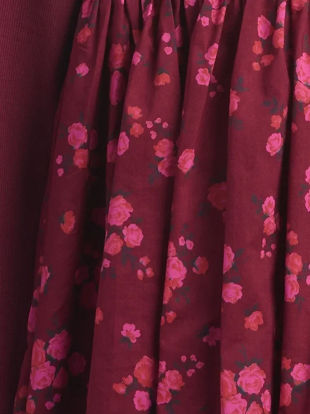 Robe pour enfant en mélange de matières