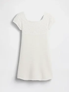 Robe-pull en crochet pour enfant