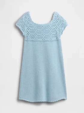 Robe-pull en crochet pour enfant