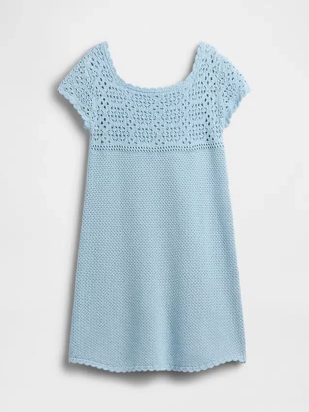 Robe-pull en crochet pour enfant