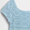 Robe-pull en crochet pour enfant