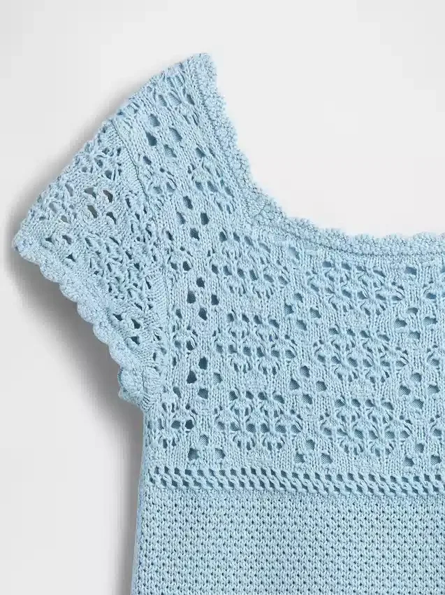 Robe-pull en crochet pour enfant