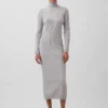 Robe-pull longue à col roulé CashSoft