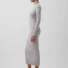 Robe-pull longue à col roulé CashSoft