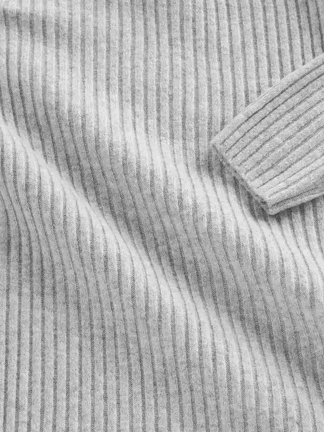 Robe-pull longue à col roulé CashSoft