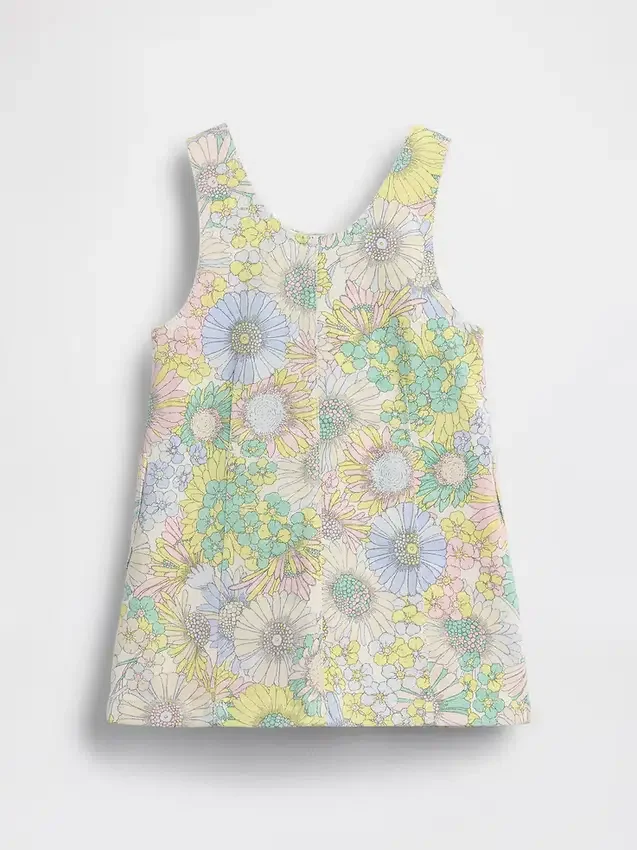 Robe-salopette en denim à motifs floraux pour Bébé & Enfant