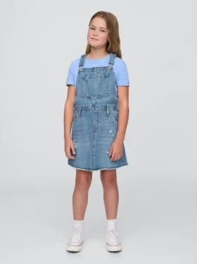 Robe-salopette en denim pour enfant