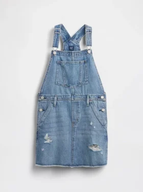 Robe-salopette en denim pour enfant